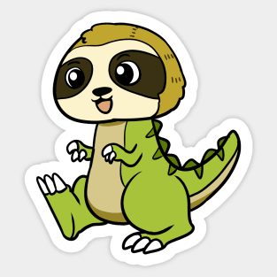 Dino Sloth Sticker